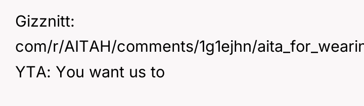 Gizznitt com/r/AITAH/comments/1g1ejhn/aita_for_wearing_a_spiderman_suit_to_my_nieces/: YTA: You want us to