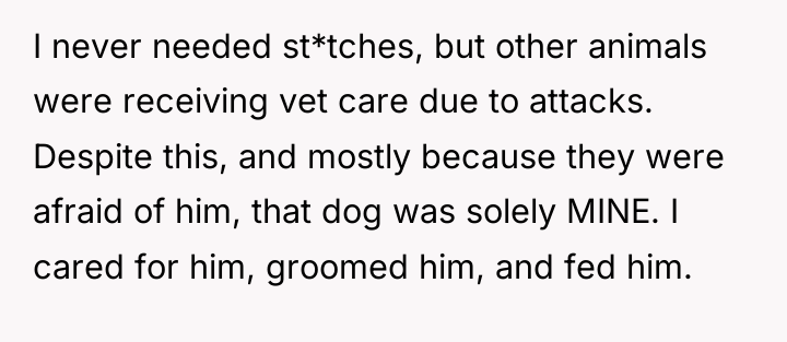 I never needed st*tches, but other animals were receiving vet...