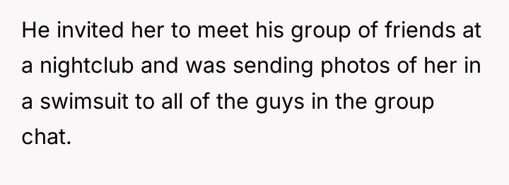 He invited her to meet his group of friends at...