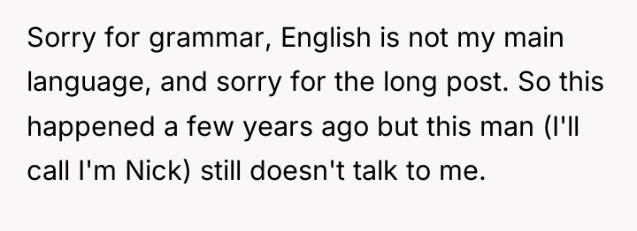 Sorry for grammar, English is not my main language, and...