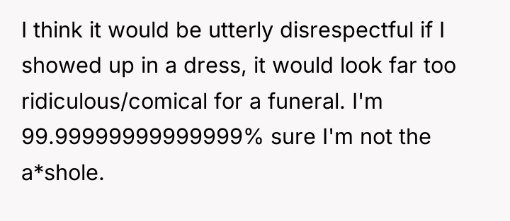 I think it would be utterly disrespectful if I showed...