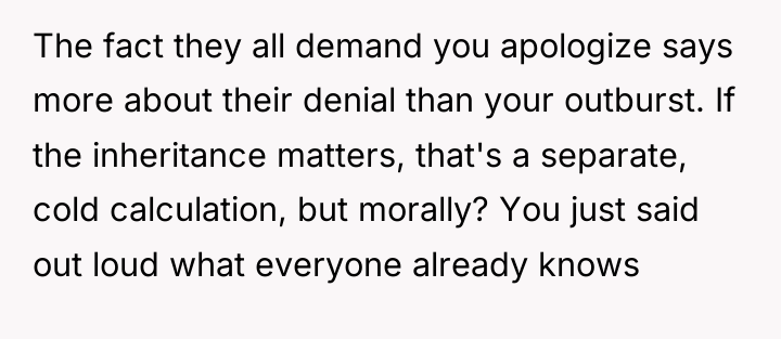 The fact they all demand you apologize says more about...