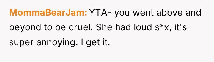MommaBearJam YTA- you went above and beyond to be cruel....