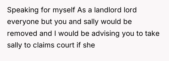Speaking for myself As a landlord lord everyone but you...