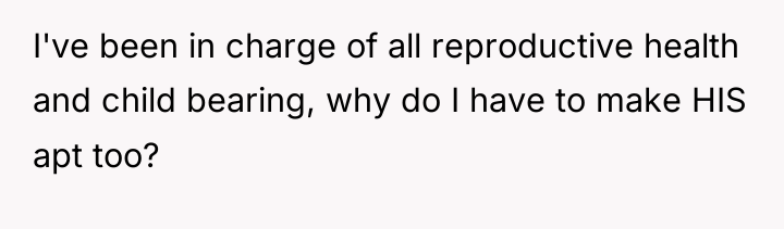 I've been in charge of all reproductive health and child...