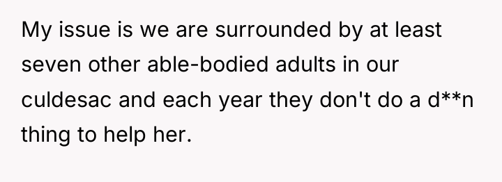 My issue is we are surrounded by at least seven...