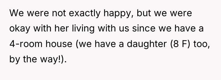 We were not exactly happy, but we were okay with...