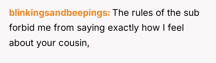 blinkingsandbeepings The rules of the sub forbid me from saying...