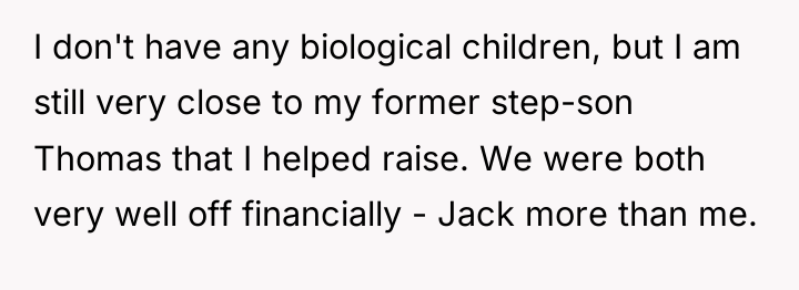 I don't have any biological children, but I am still...