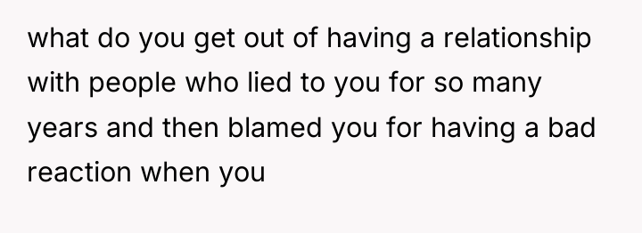 what do you get out of having a relationship with...