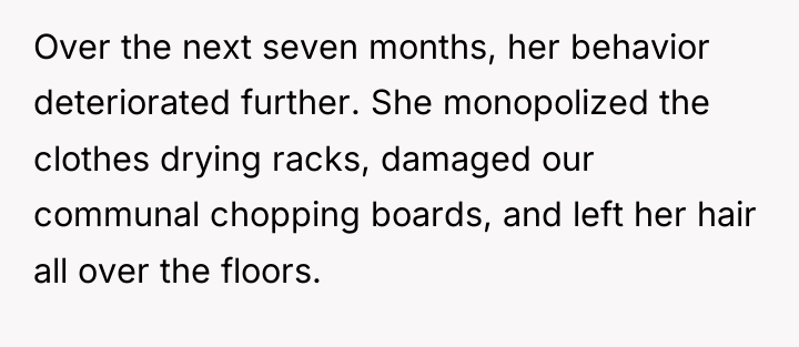 Over the next seven months, her behavior deteriorated further. She...