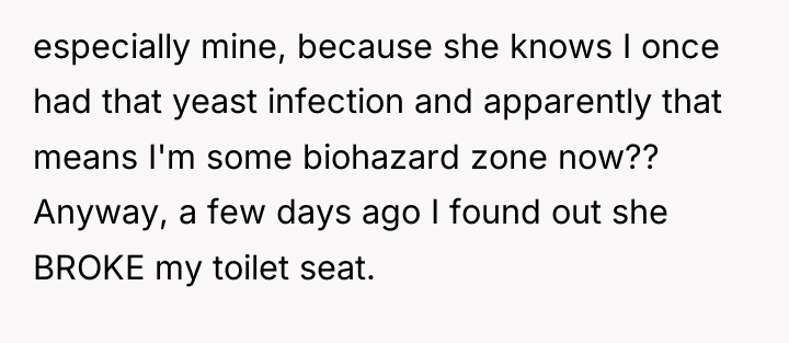 especially mine, because she knows I once had that yeast...