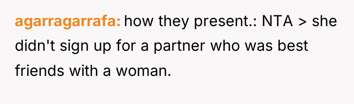 agarragarrafa how they present.: NTA > she didn't sign up...