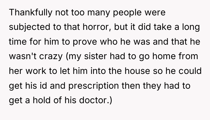 Thankfully not too many people were subjected to that horror,...