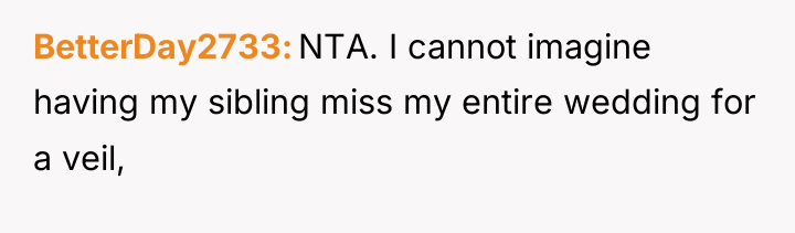 BetterDay2733 NTA. I cannot imagine having my sibling miss my...