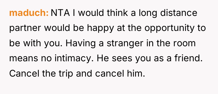 maduch NTA I would think a long distance partner would...