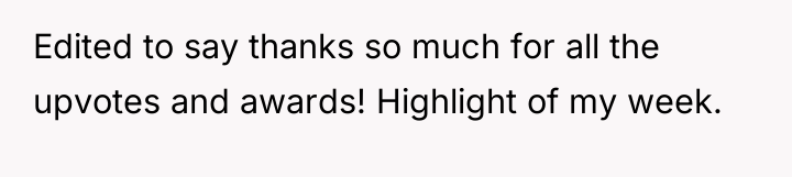 Edited to say thanks so much for all the upvotes...