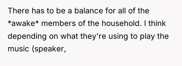 There has to be a balance for all of the...