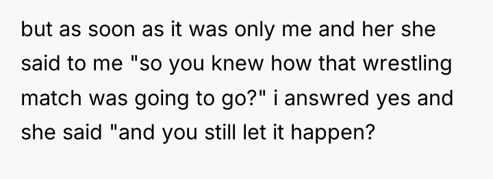 but as soon as it was only me and her...