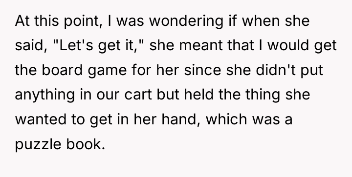 At this point, I was wondering if when she said,...