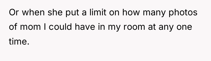 Or when she put a limit on how many photos...