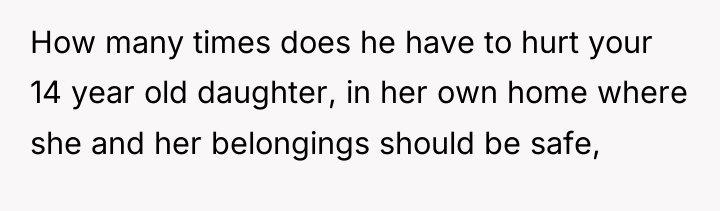How many times does he have to hurt your 14...
