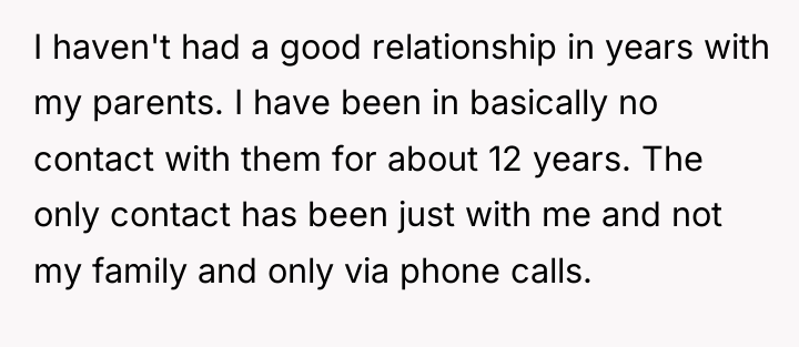 I haven't had a good relationship in years with my...