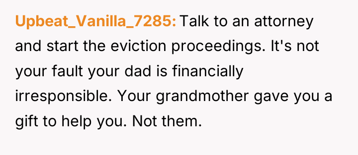 Upbeat_Vanilla_7285 Talk to an attorney and start the eviction proceedings....