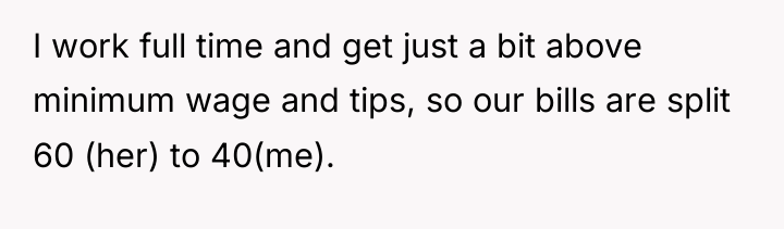 I work full time and get just a bit above...