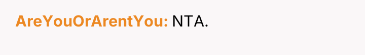 AreYouOrArentYou NTA.