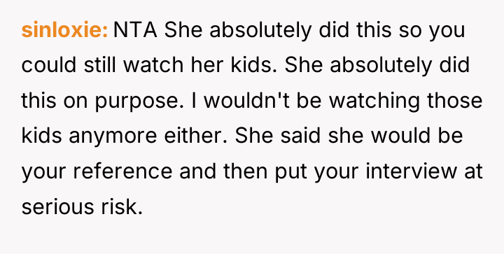 sinloxie NTA She absolutely did this so you could still...