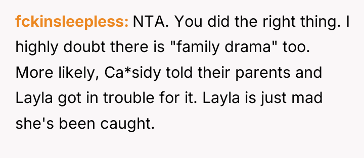fckinsleepless NTA. You did the right thing. I highly doubt...