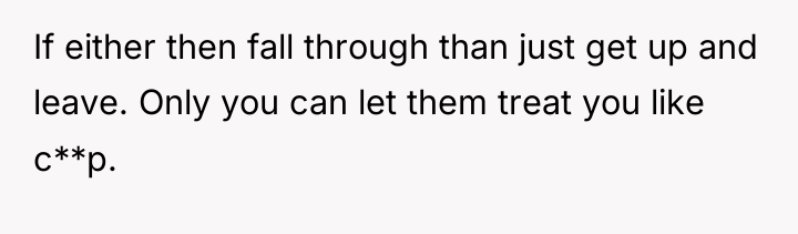 If either then fall through than just get up and...