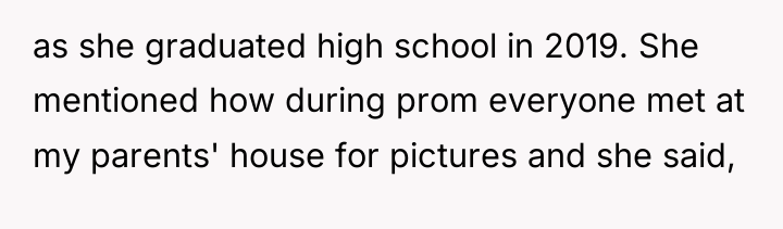 as she graduated high school in 2019. She mentioned how...