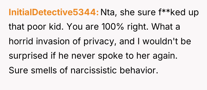InitialDetective5344 Nta, she sure f**ked up that poor kid. You...