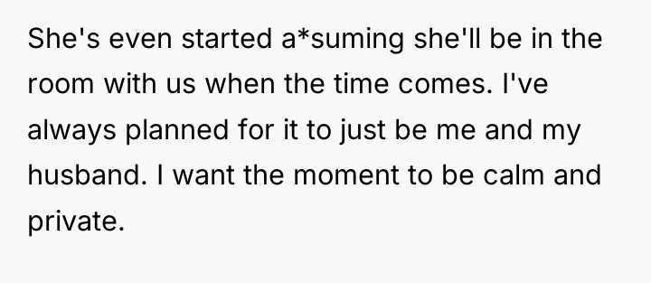 She's even started a*suming she'll be in the room with...