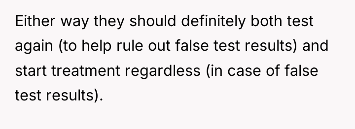 Either way they should definitely both test again (to help...