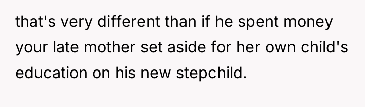 that's very different than if he spent money your late...