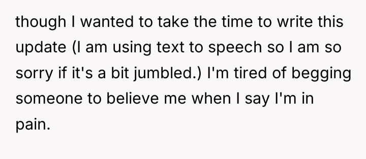 though I wanted to take the time to write this...