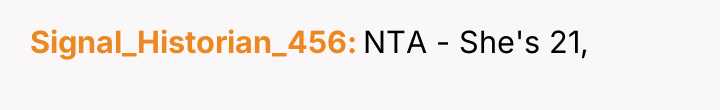 Signal_Historian_456 NTA - She's 21,