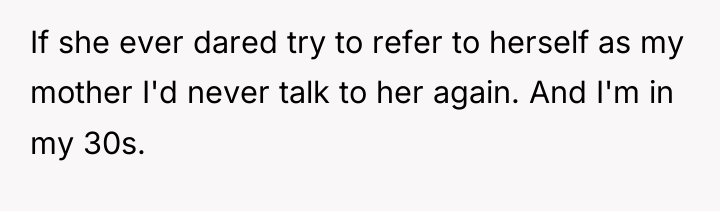 If she ever dared try to refer to herself as...