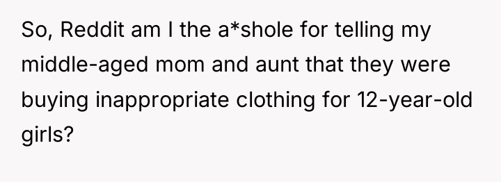 So, Reddit am I the a*shole for telling my middle-aged...