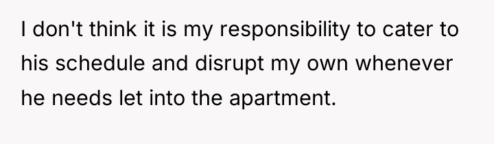 I don't think it is my responsibility to cater to...