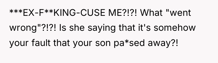 ***EX-F**KING-CUSE ME?!?! What "went wrong"?!?! Is she saying that it's...