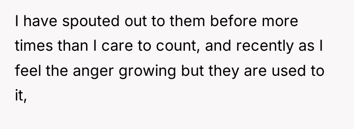 I have spouted out to them before more times than...