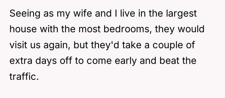 Seeing as my wife and I live in the largest...
