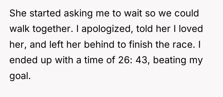 She started asking me to wait so we could walk...