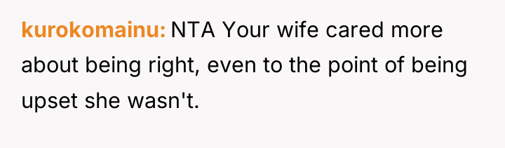 kurokomainu NTA Your wife cared more about being right, even...