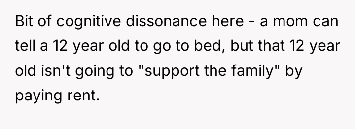 Bit of cognitive dissonance here - a mom can tell...