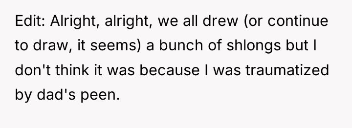 Edit: Alright, alright, we all drew (or continue to draw,...
